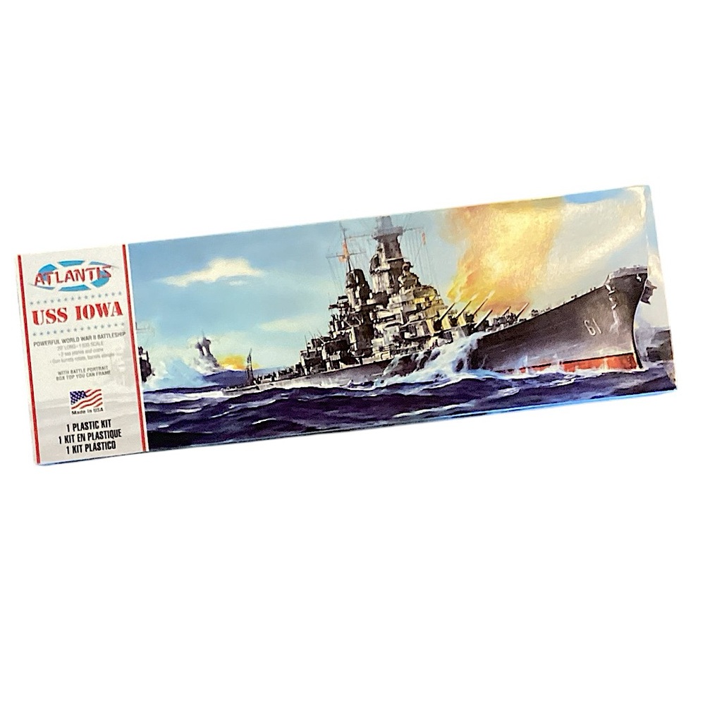 Atlantis Models USS Iowa WWII Battleship 1/535 Model Kit